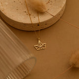 Origami Boat Necklace