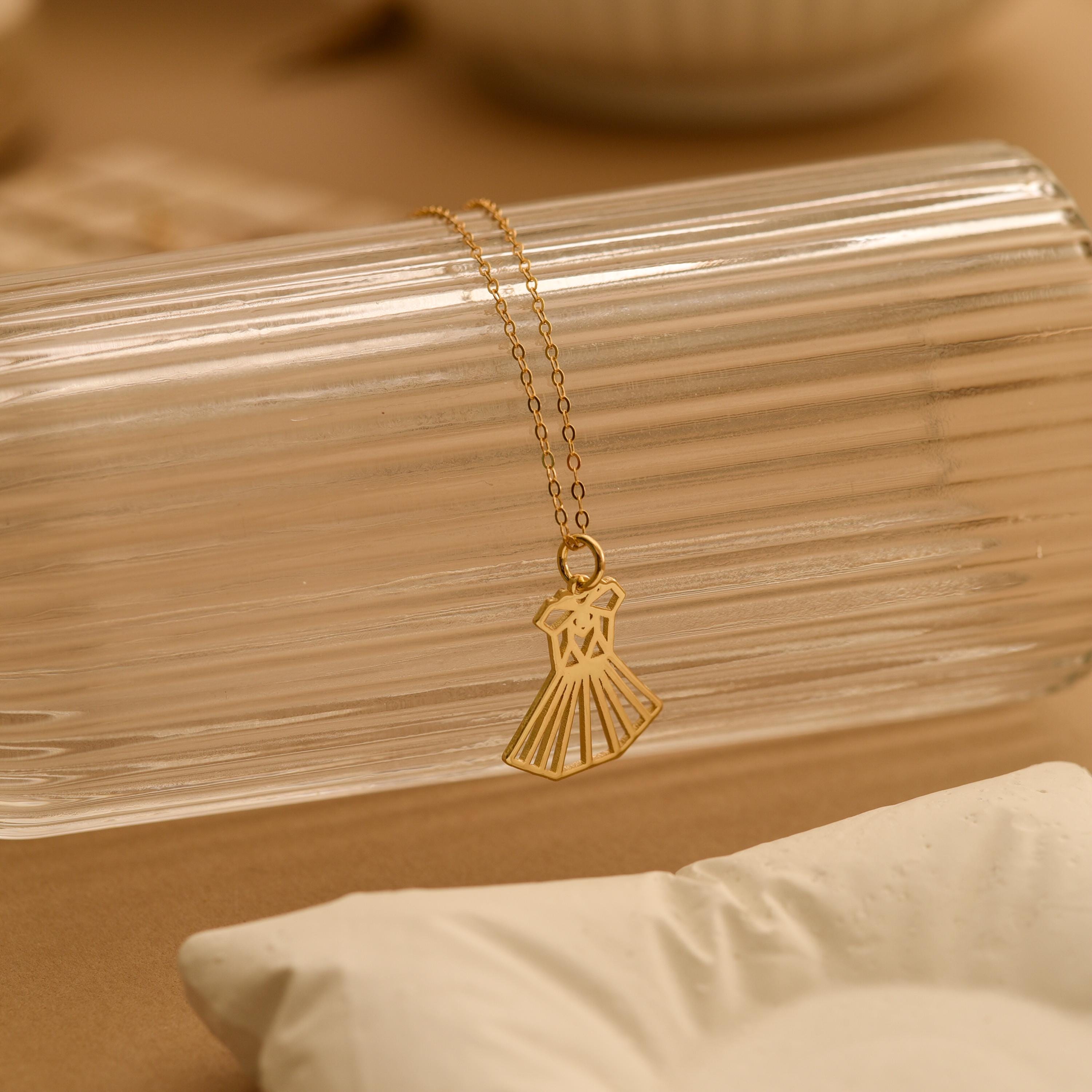 Origami Dress Necklace