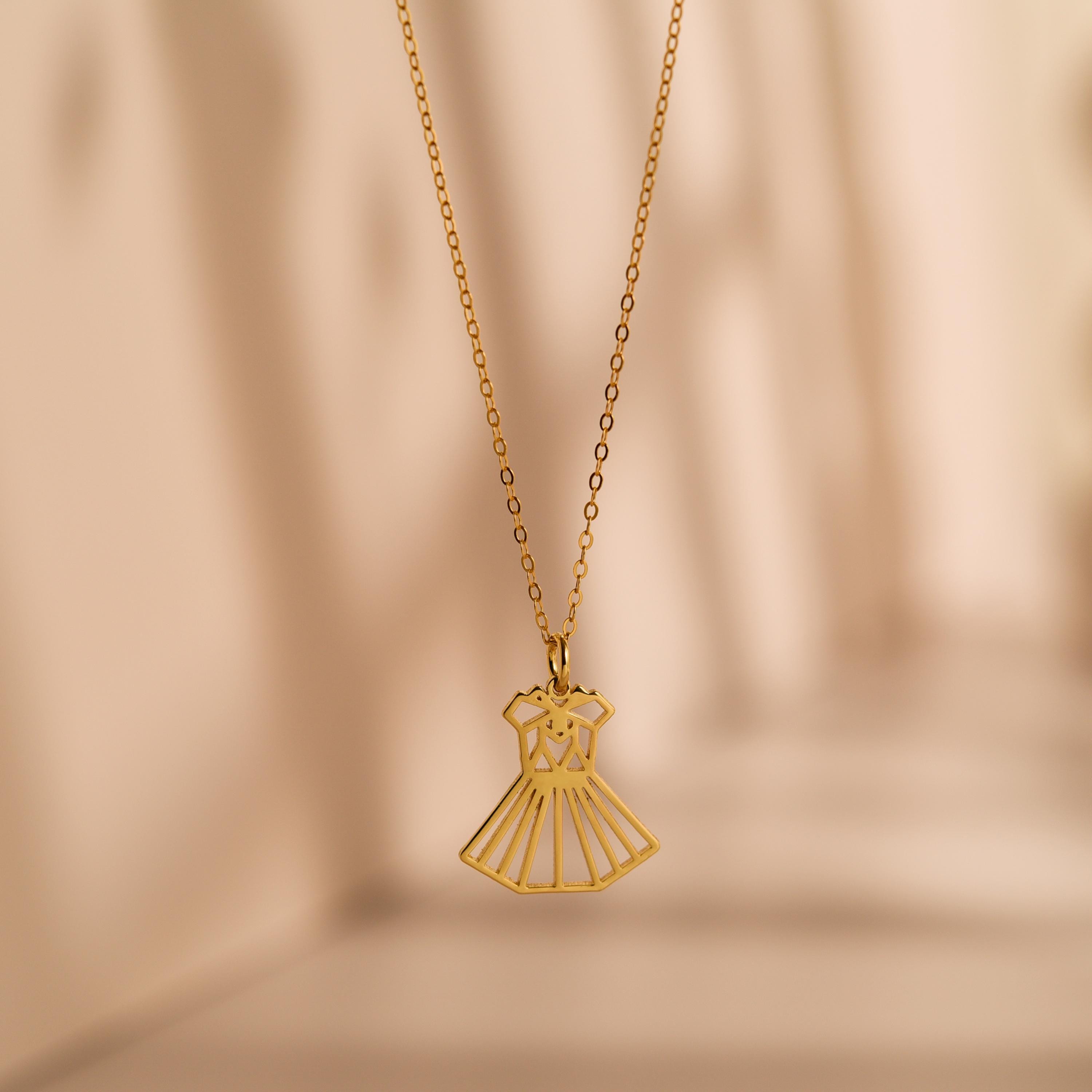 Origami Dress Necklace