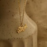 Origami Whale Necklace