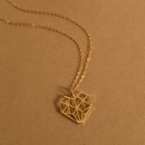 Origami Heart Necklace