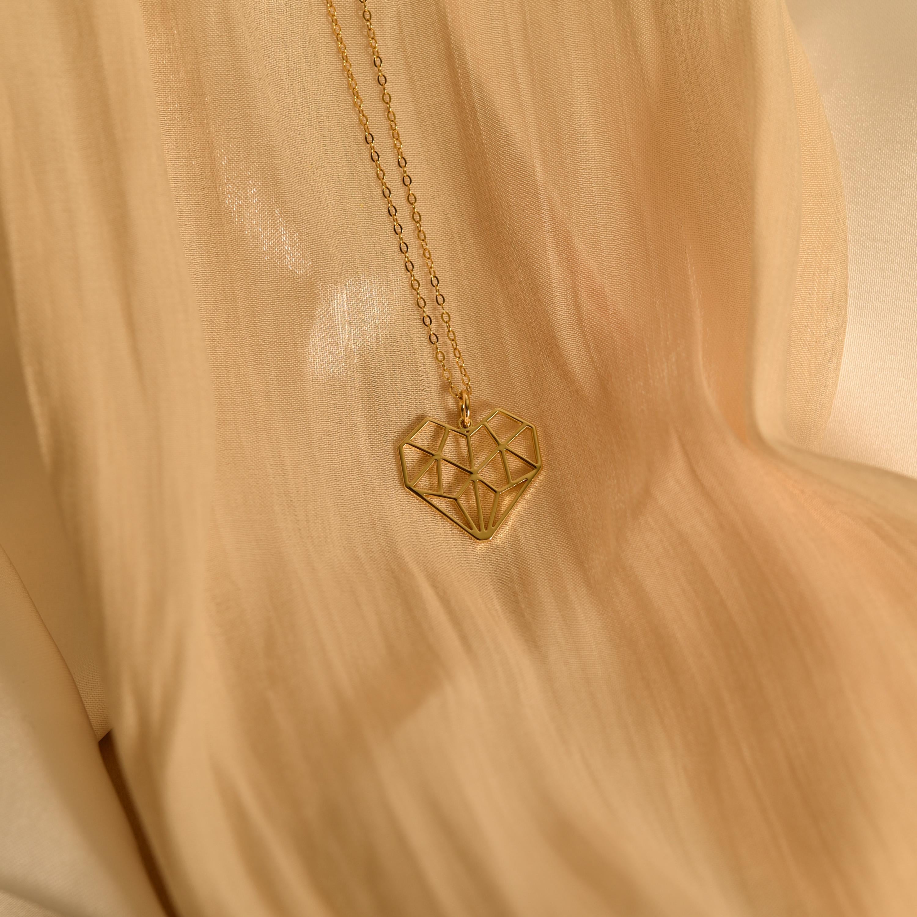 Origami Heart Necklace