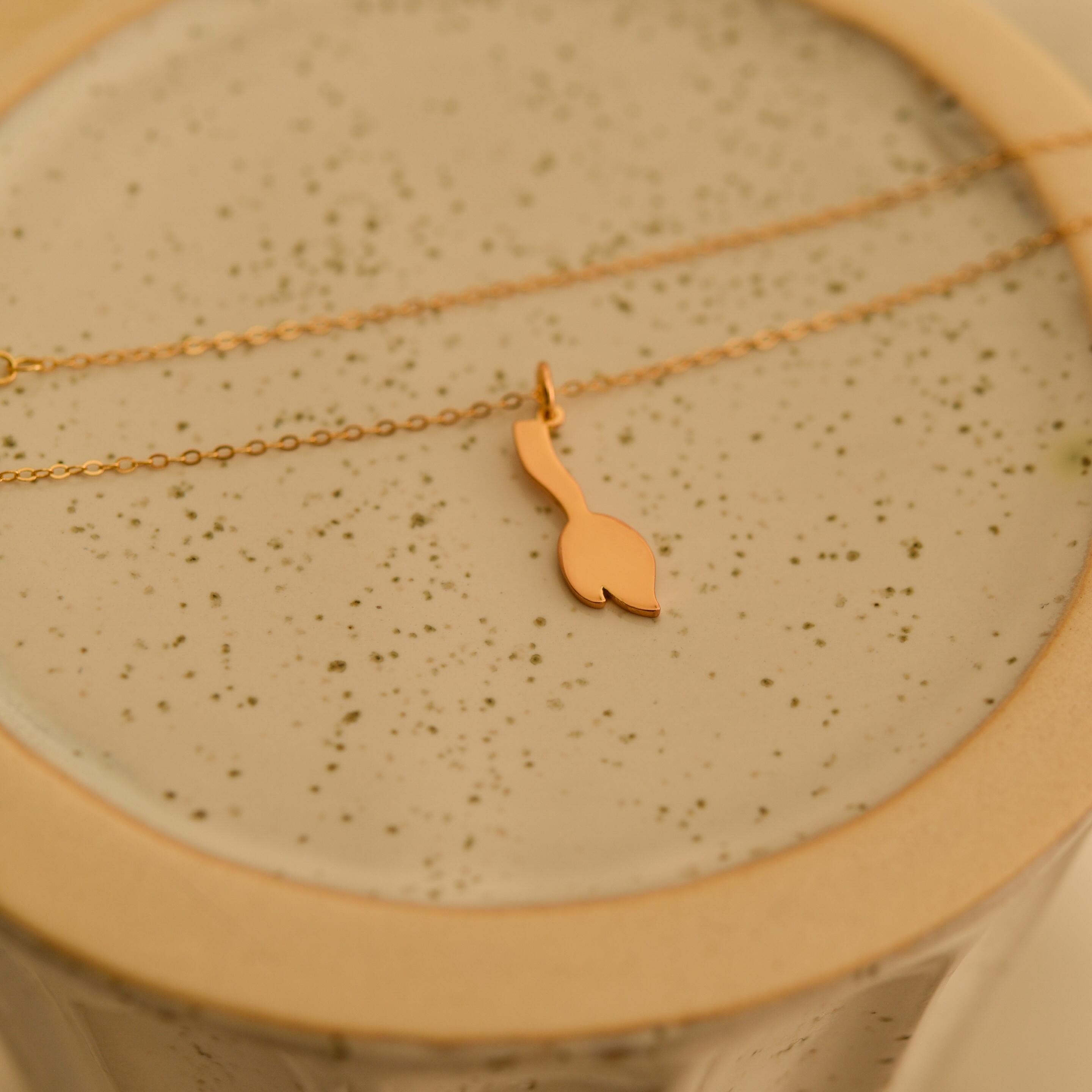 Witch Broom Pendant Necklace