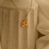 Lollipop Round Pendant Necklace
