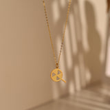 Lollipop Round Pendant Necklace