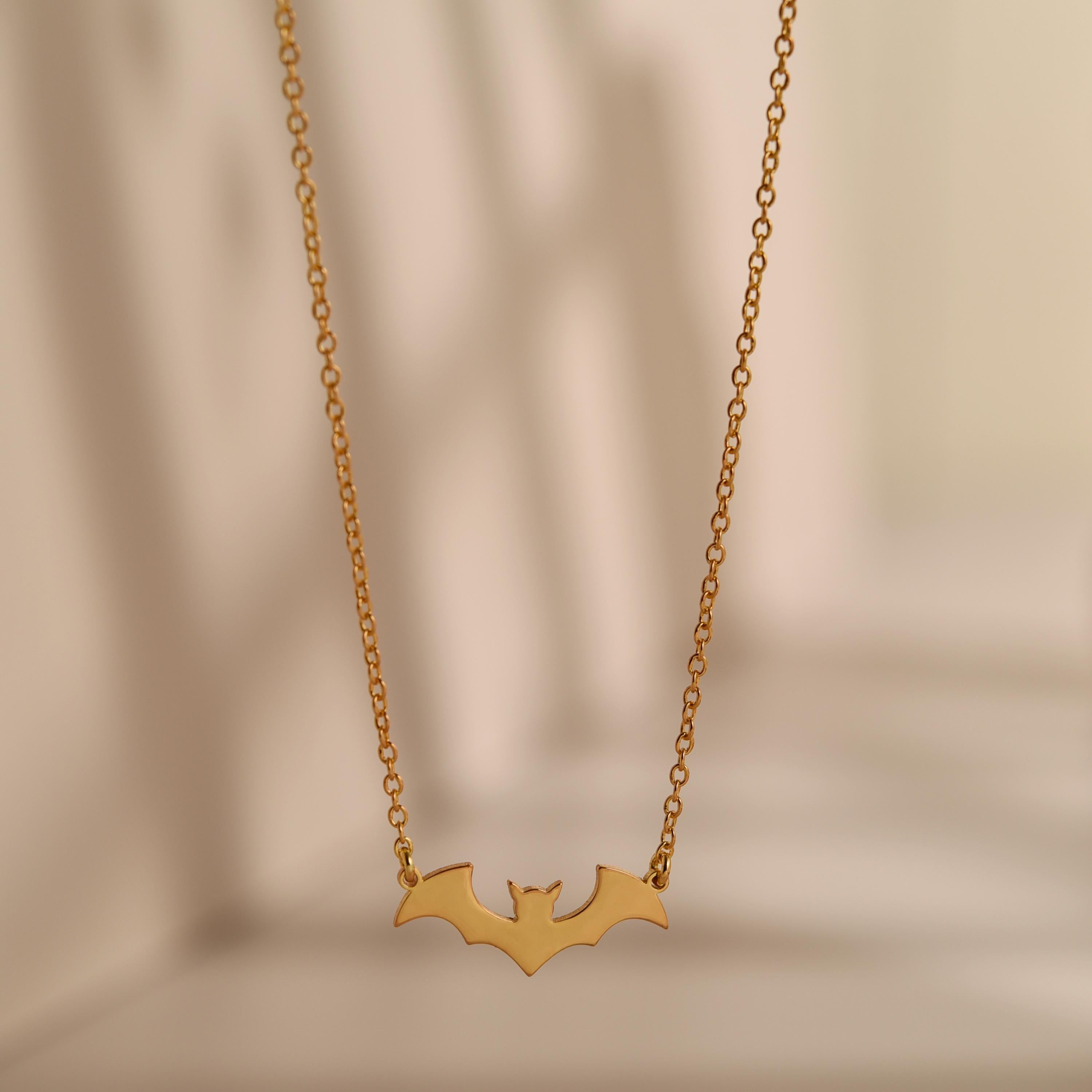 Gold Bat Necklace
