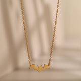 Gold Bat Necklace