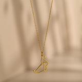 Origami Sea Lion Pendant Necklace
