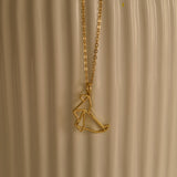 Origami Sea Lion Pendant Necklace