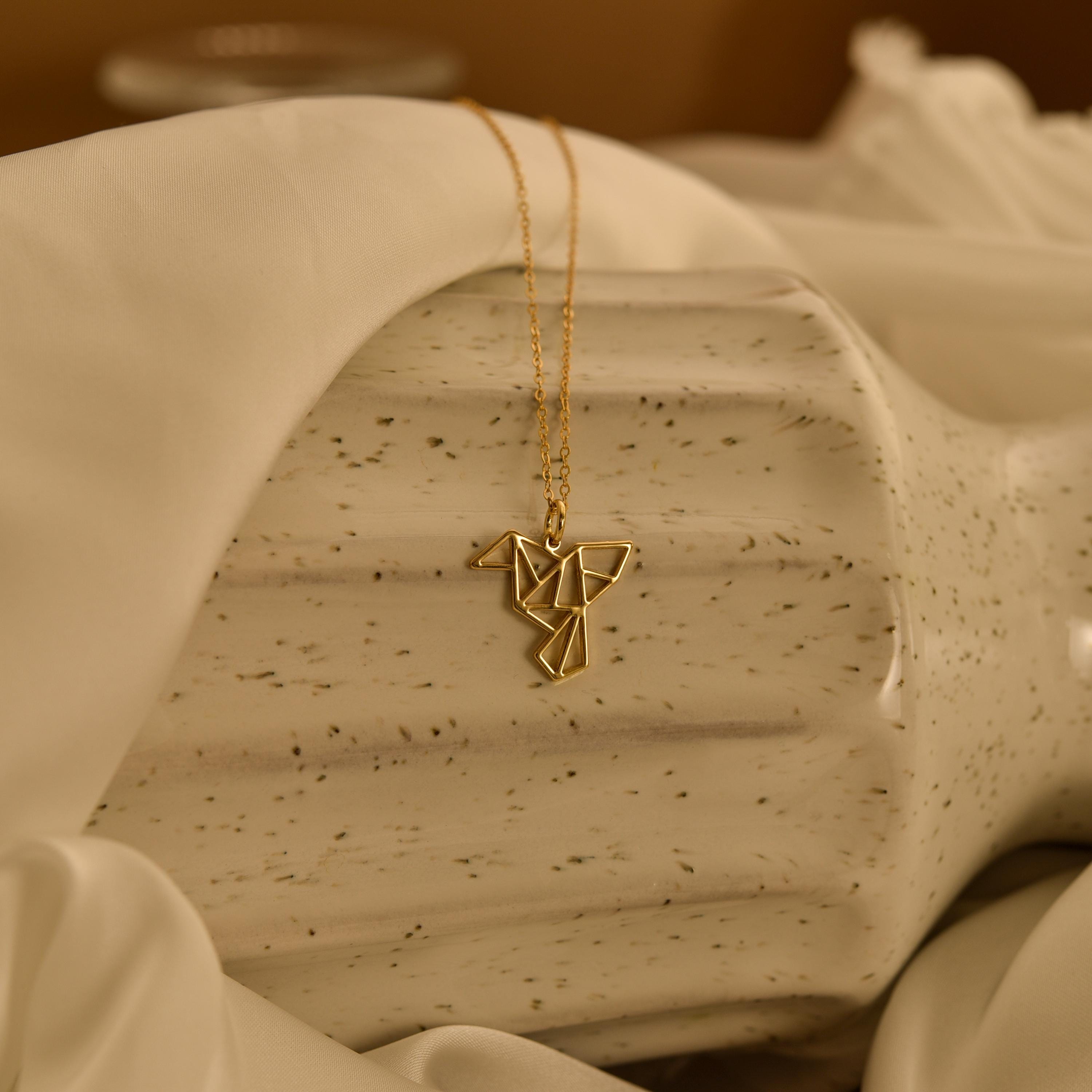 Origami Dove Necklace