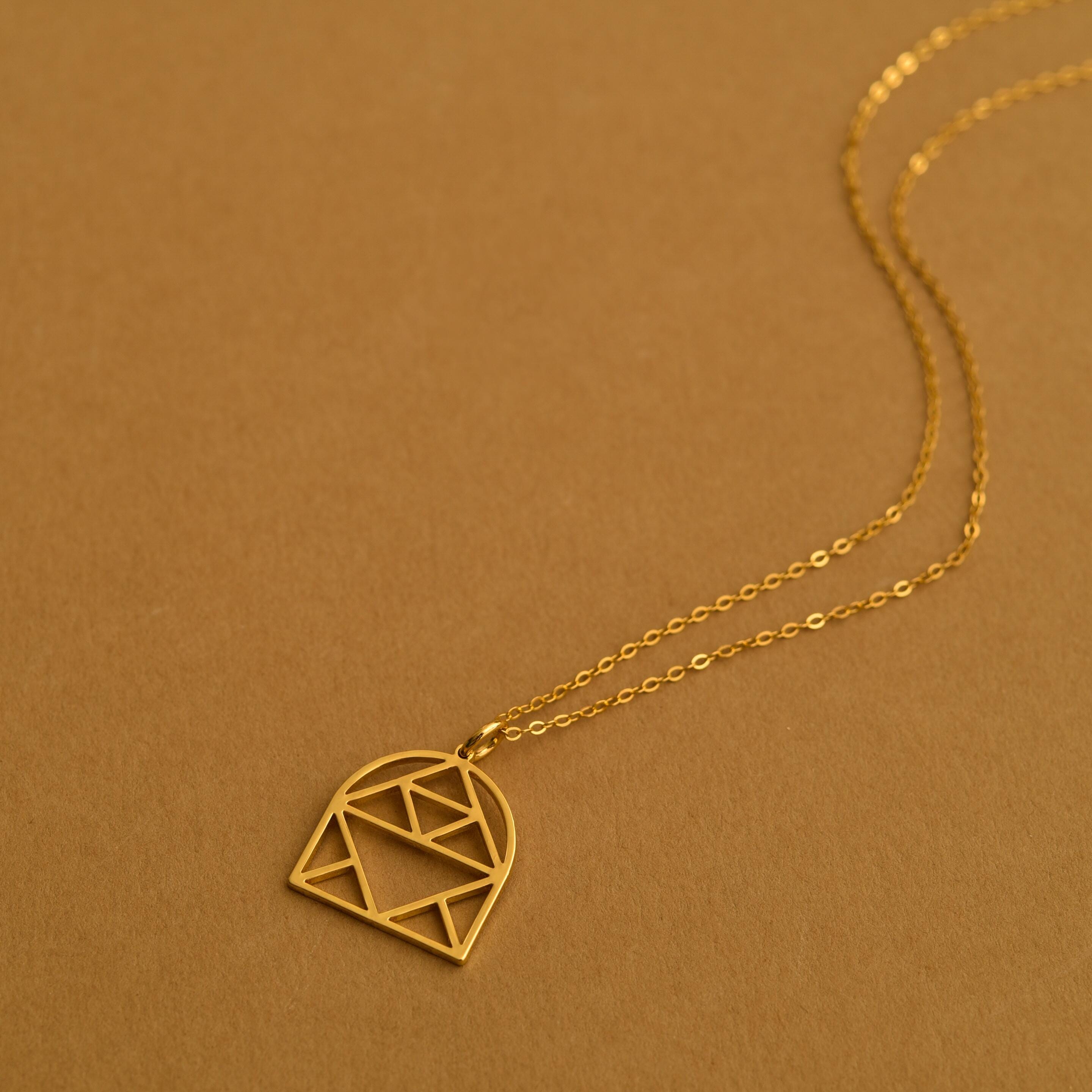 Origami Arch Window Necklace