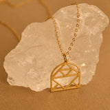 Origami Arch Window Necklace