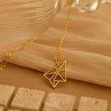 Origami Airplane Necklace