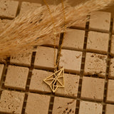 Origami Airplane Necklace