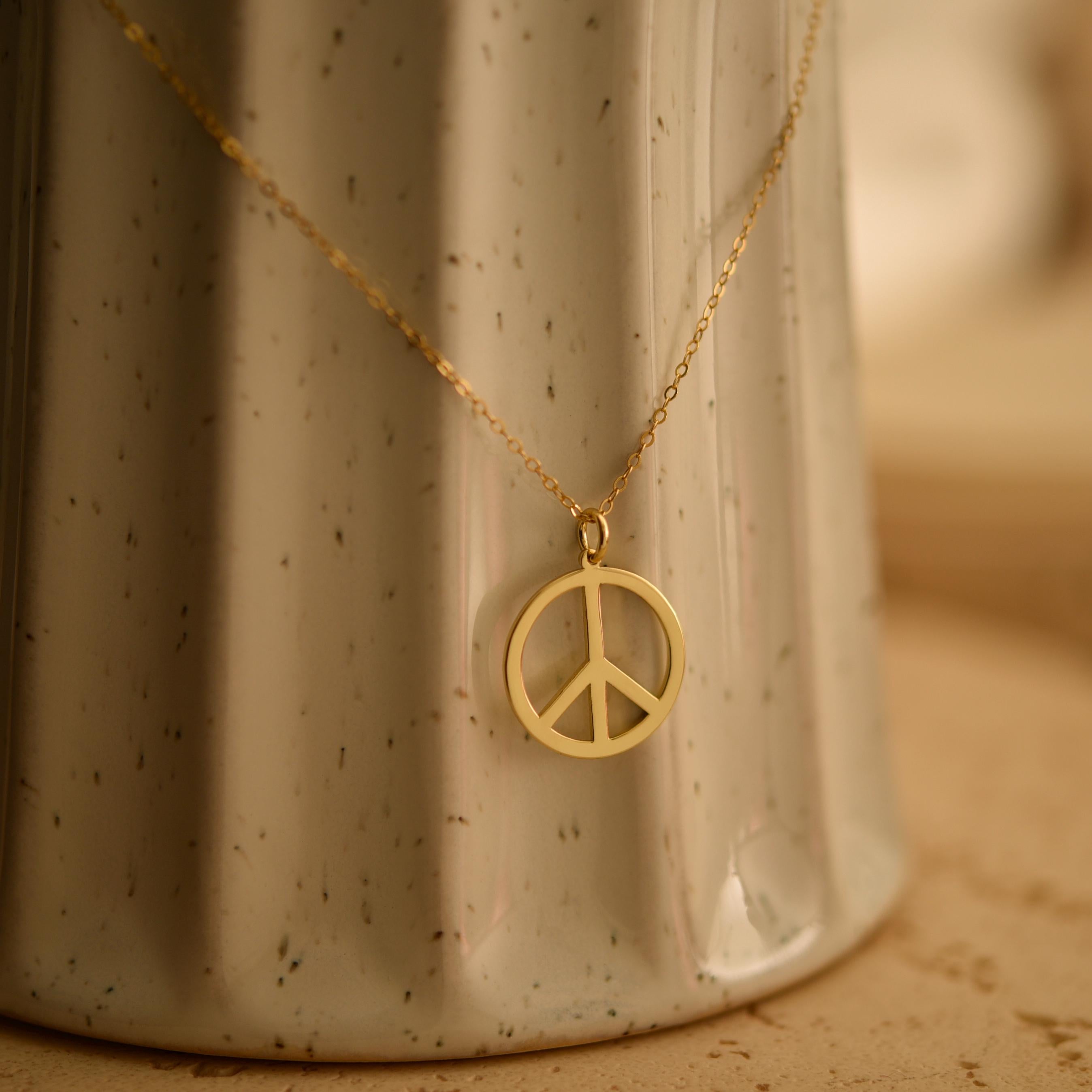 Peace Sign Necklace