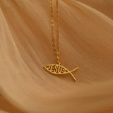 Jesus Fish Necklace
