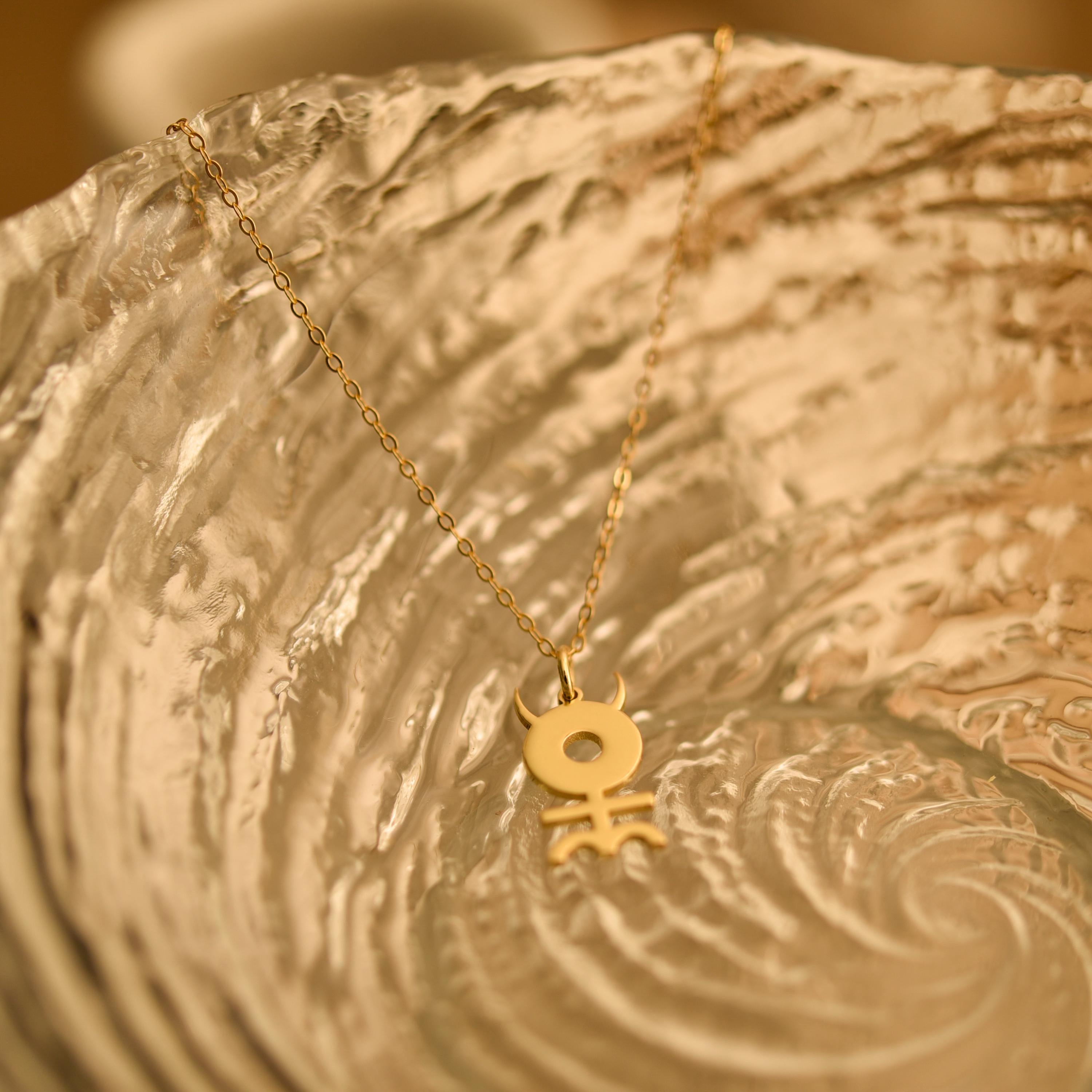 Hieroglyphic Monad Necklace, John Dee Alchemy Symbol Pendant