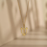 Neptune Symbol Necklace
