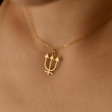 Neptune Symbol Necklace