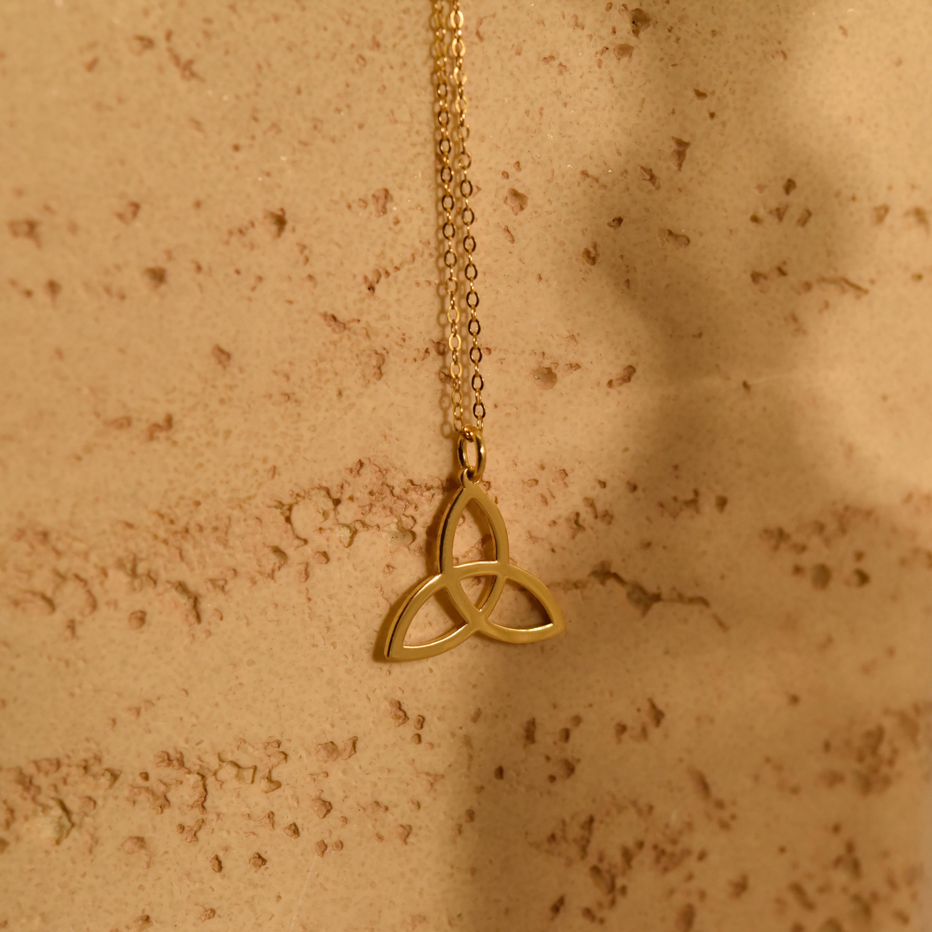 Triquetra Necklace, Celtic Knot Pendant