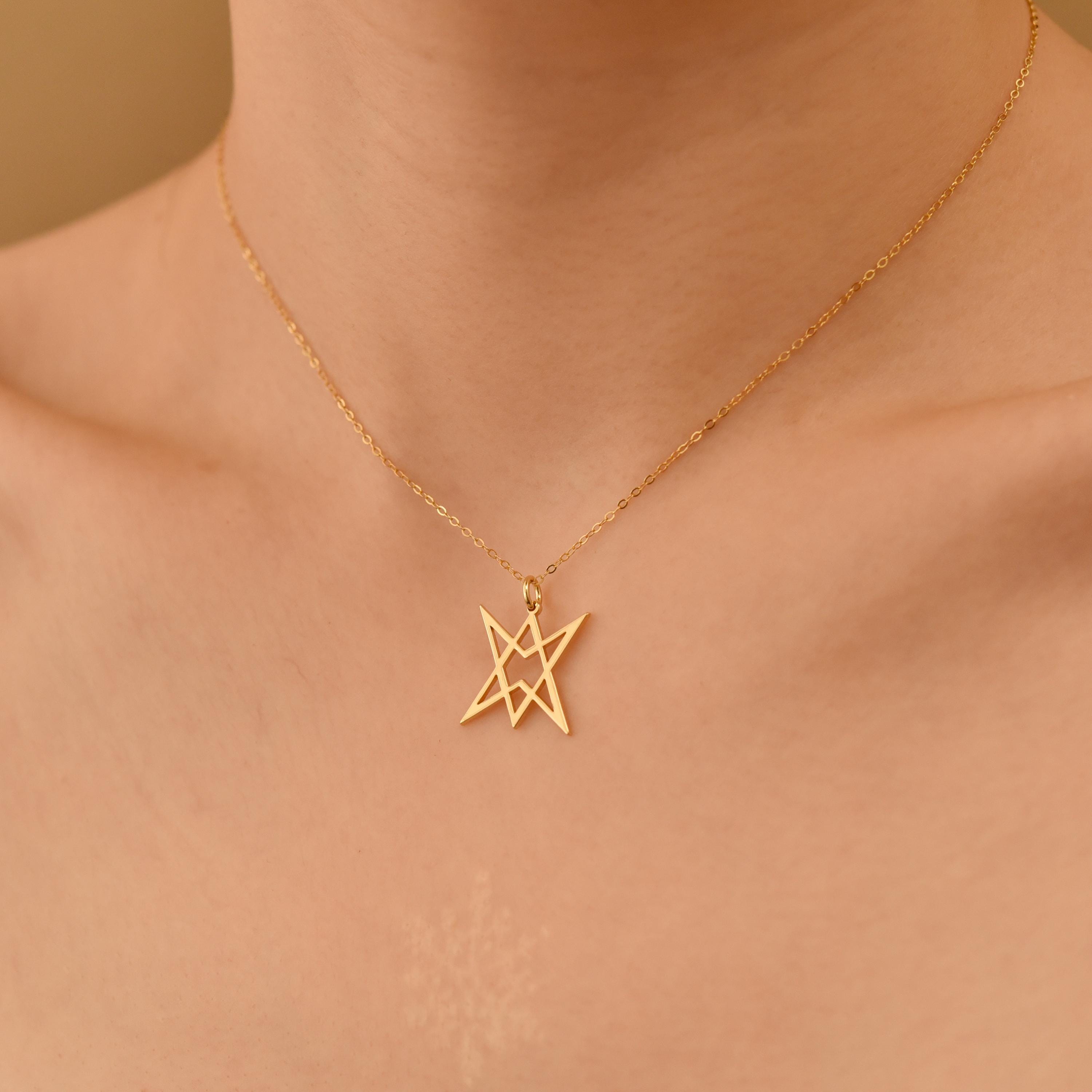 Unicursal Hexagram Necklace
