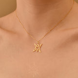 Unicursal Hexagram Necklace