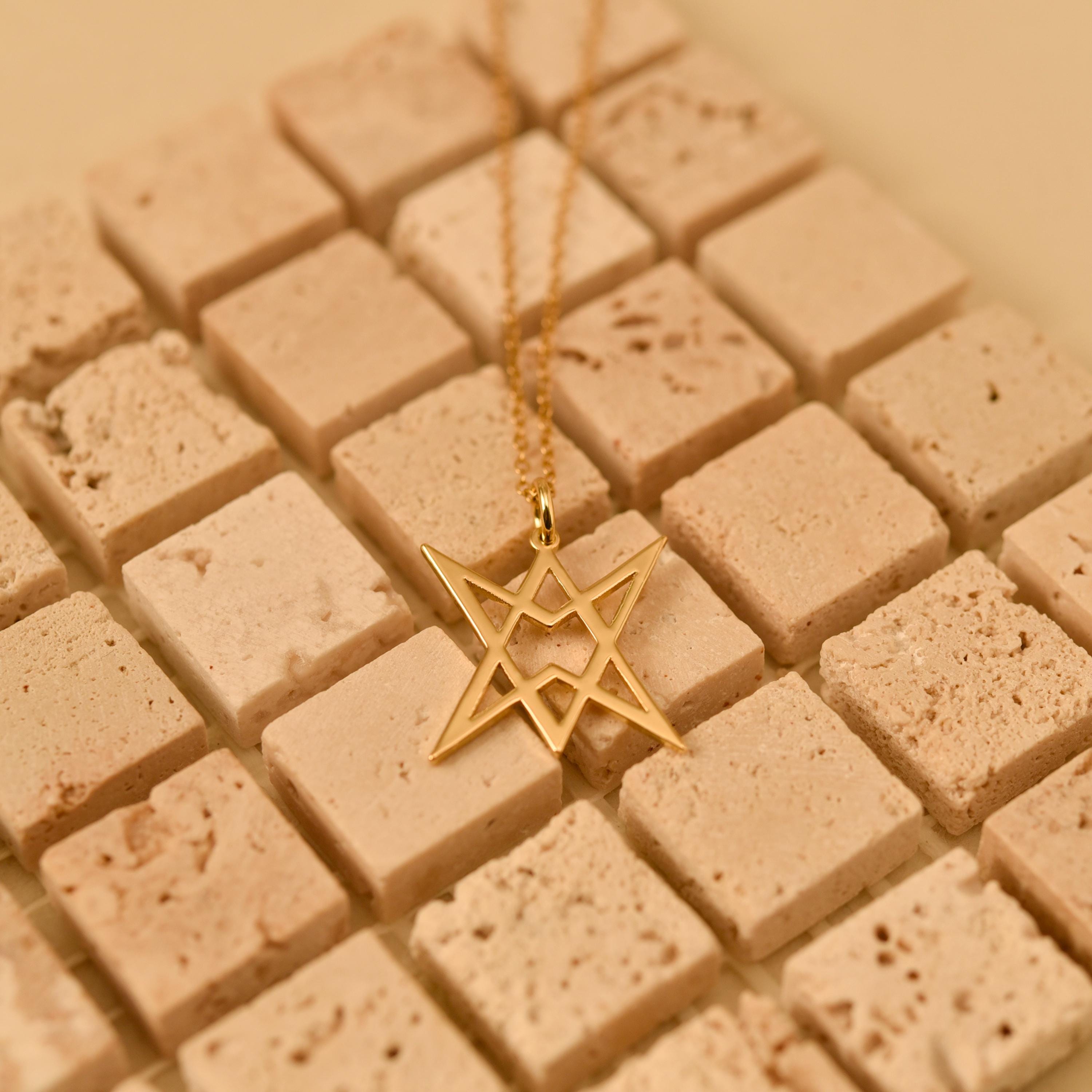Unicursal Hexagram Necklace