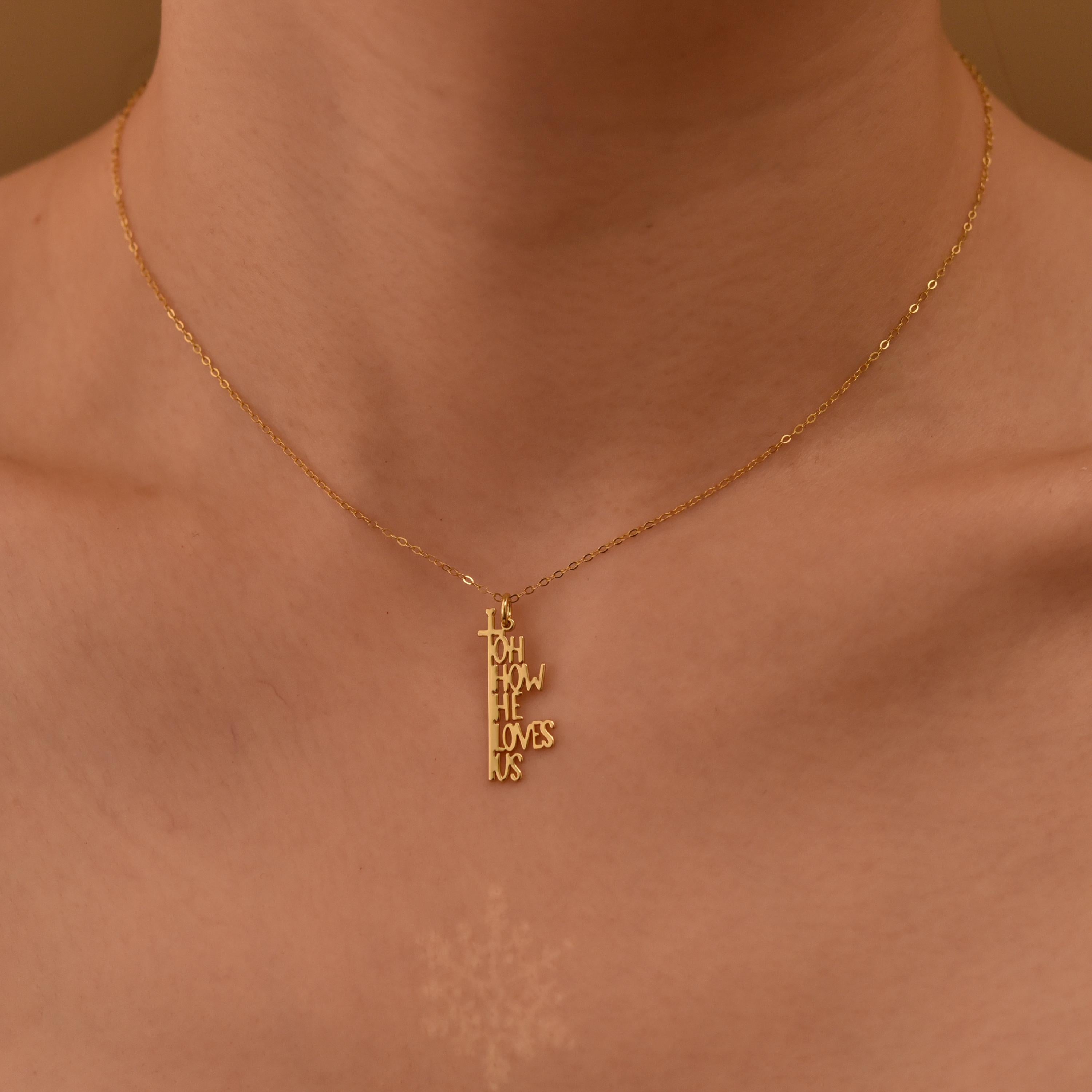 Oh How He Loves Pendant Necklace