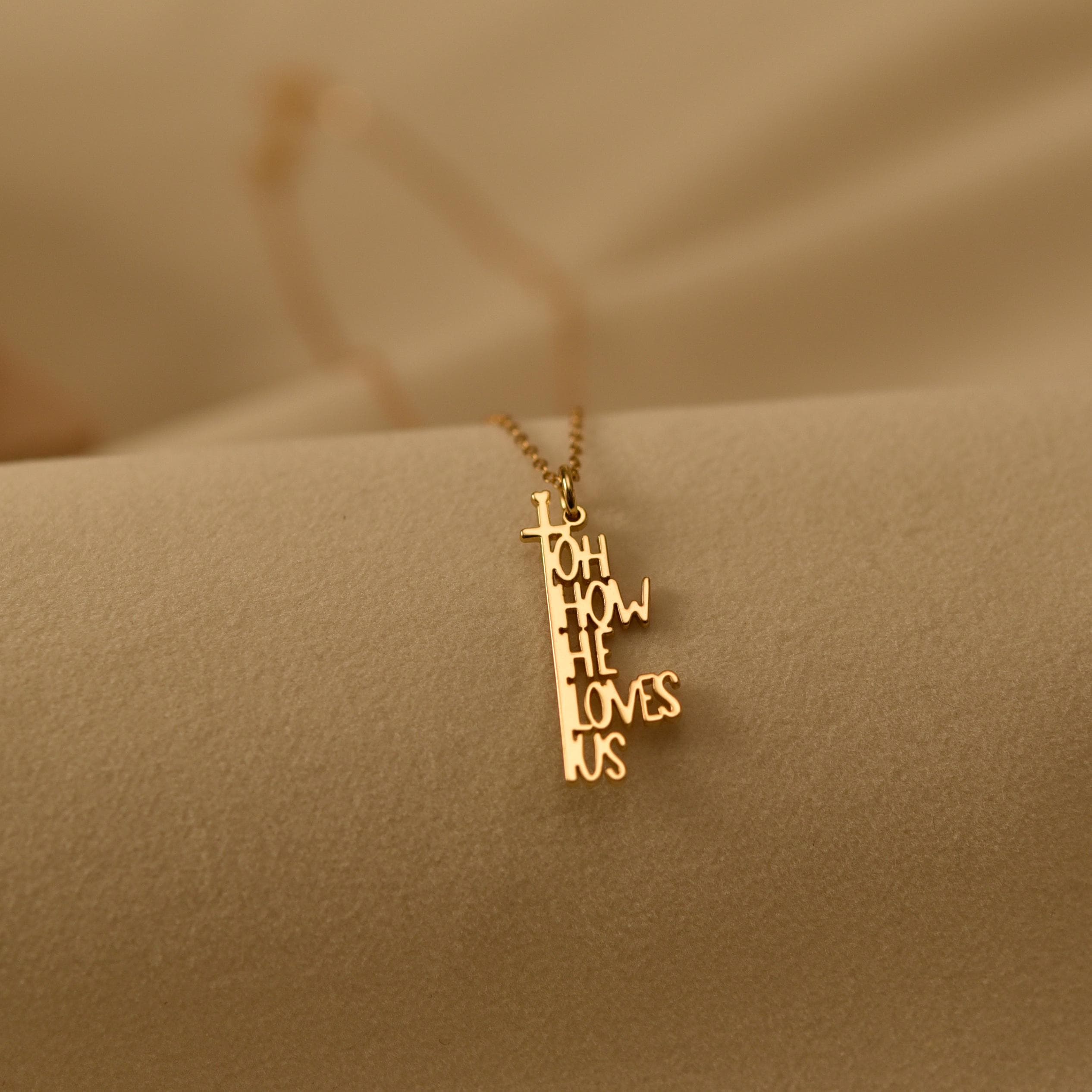 Oh How He Loves Pendant Necklace