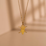 Triple Moon Goddess Necklace