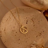Atheist Symbol Necklace, Freethinker Pendant, Minimalist Atheism Jewelry, Everyday Necklace, Humanist Gift, Subtle Statement, GS0246