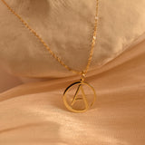 Atheist Symbol Necklace, Freethinker Pendant, Minimalist Atheism Jewelry, Everyday Necklace, Humanist Gift, Subtle Statement, GS0246