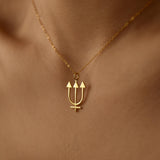 Neptune Symbol Necklace