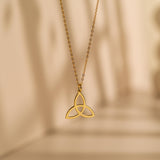 Triquetra Necklace, Celtic Knot Pendant