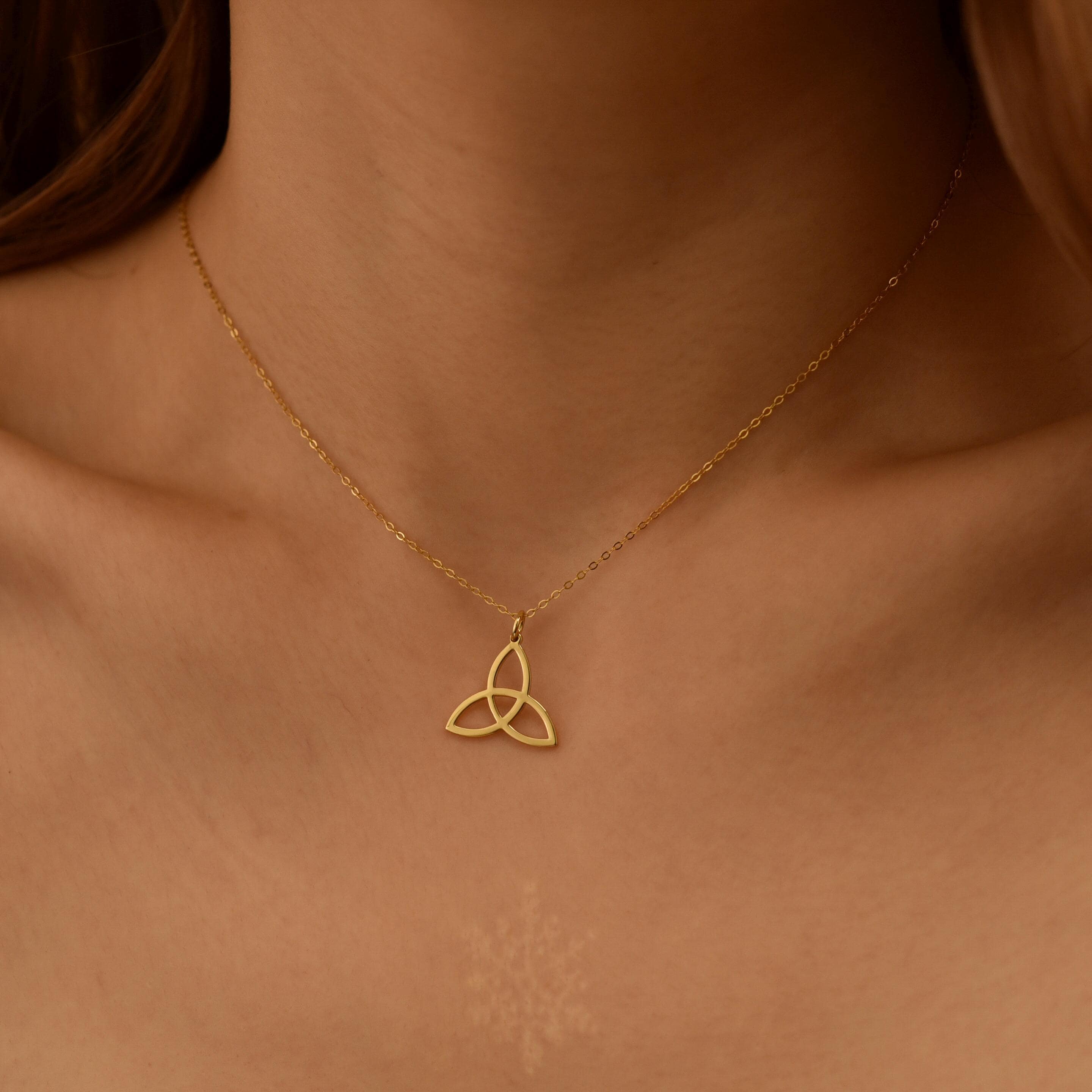 Triquetra Necklace, Celtic Knot Pendant