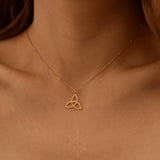 Triquetra Necklace, Celtic Knot Pendant