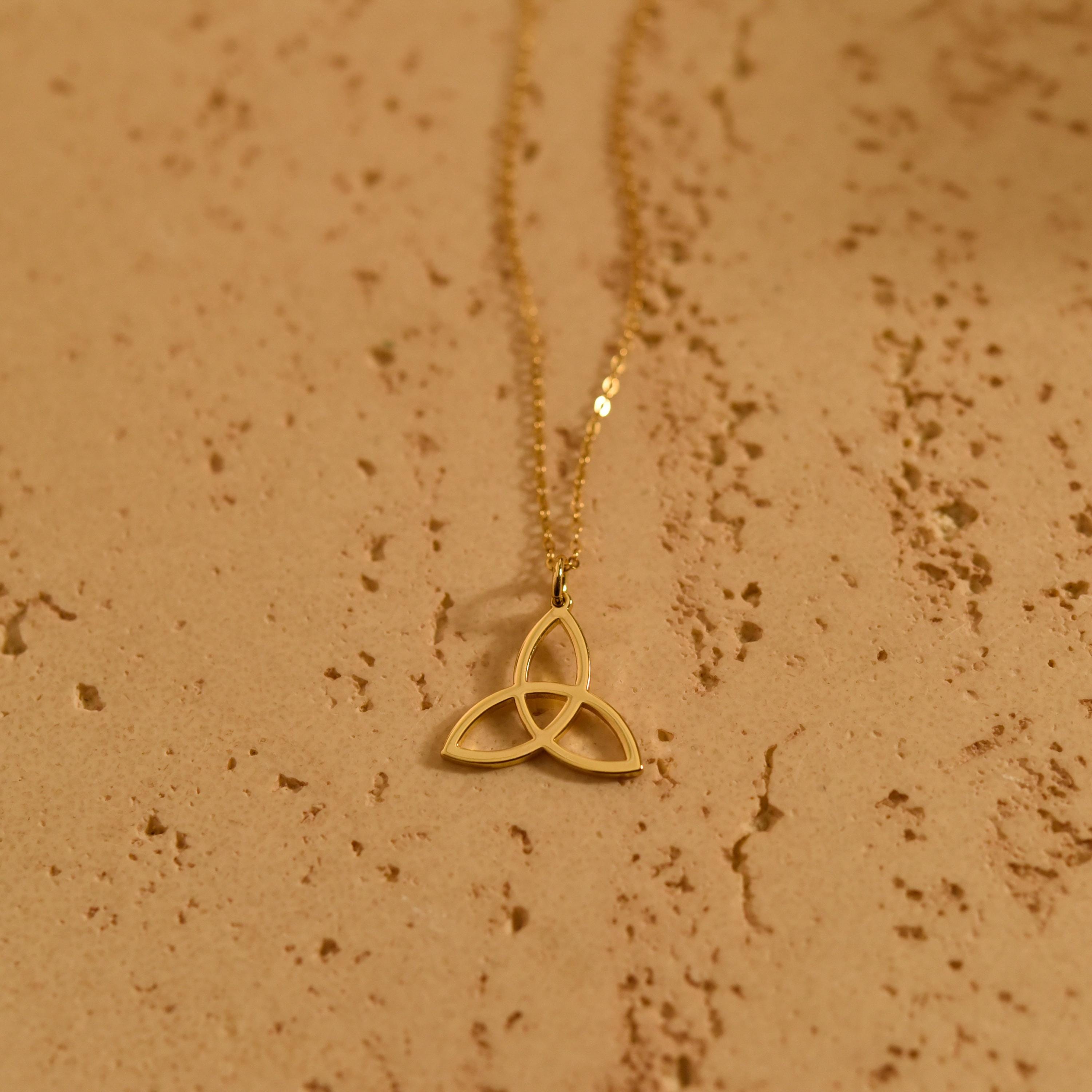 Triquetra Necklace, Celtic Knot Pendant