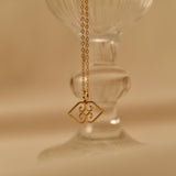 Asase Ye Duru Necklace, Adinkra Symbol Pendant, Minimalist African Motif, Grounding Talisman, Everyday Necklace, Gift for Her, GS0251