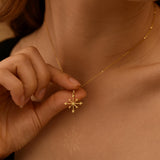 Chaos Star Necklace, Eight-Pointed Star Pendant, Occult Symbol Jewelry, Witchy Talisman, Everyday Necklace, Gift for Her, GS0253