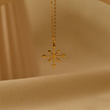 Chaos Star Necklace, Eight-Pointed Star Pendant, Occult Symbol Jewelry, Witchy Talisman, Everyday Necklace, Gift for Her, GS0253