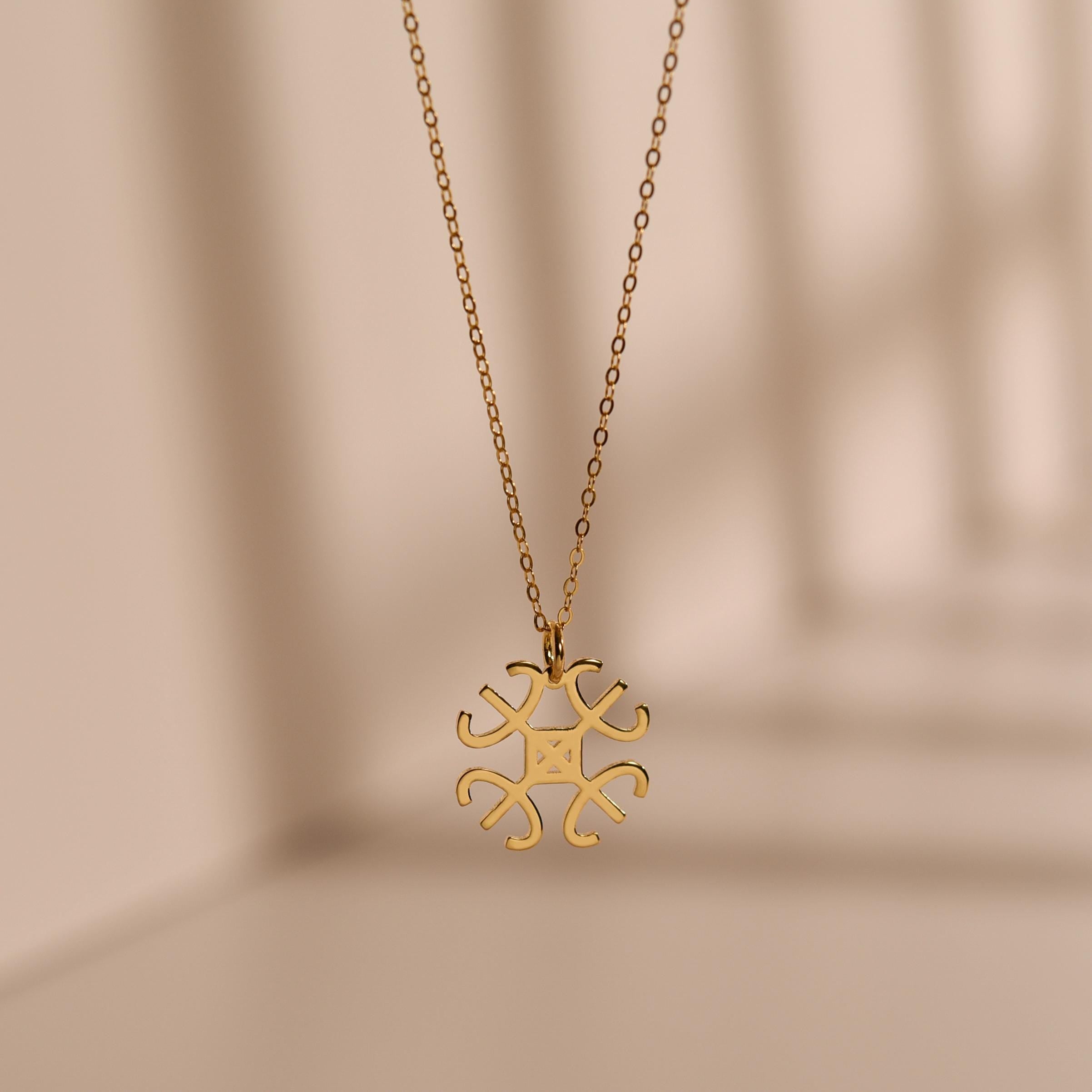 Funtunfunefu Denkyemfunefu Necklace