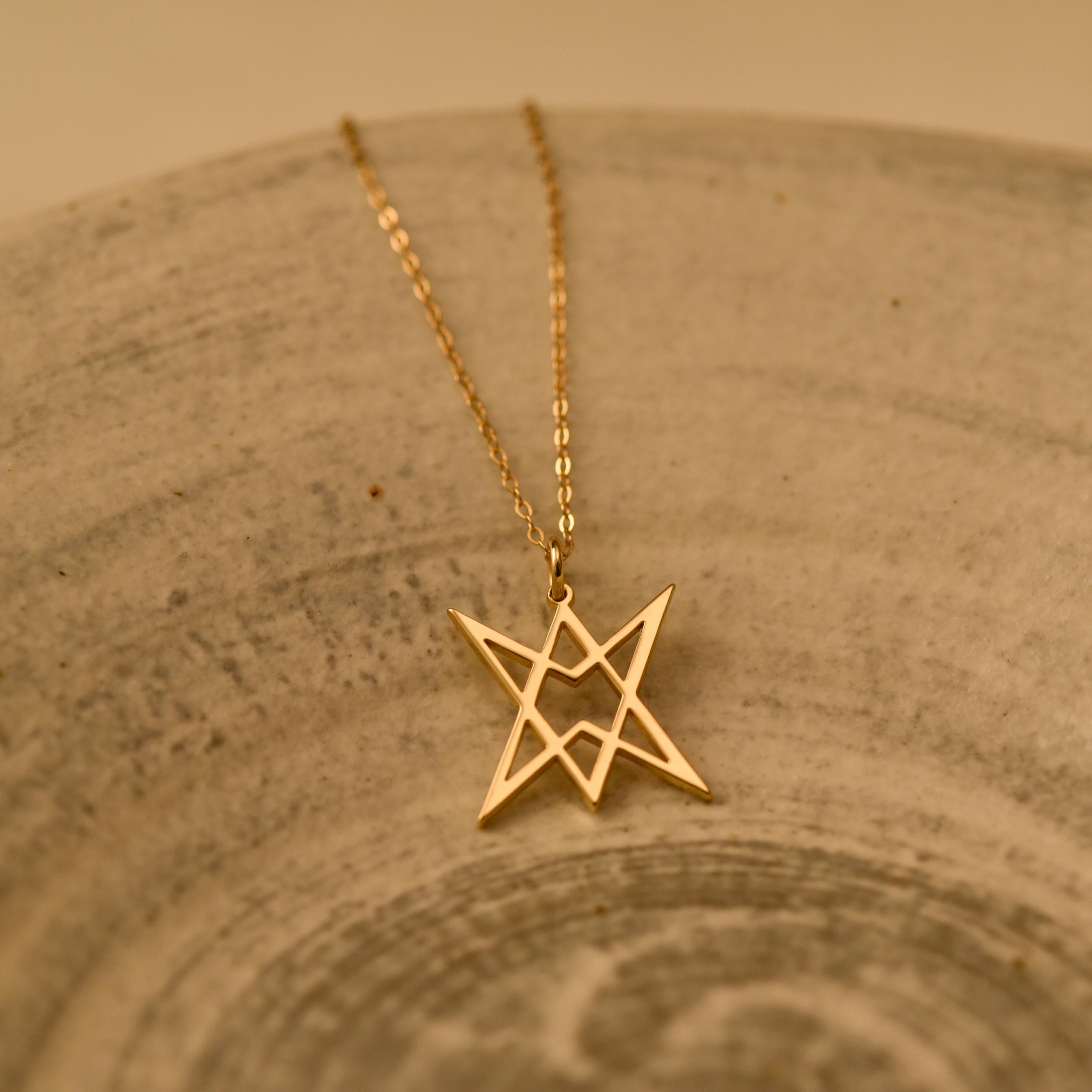 Unicursal Hexagram Necklace