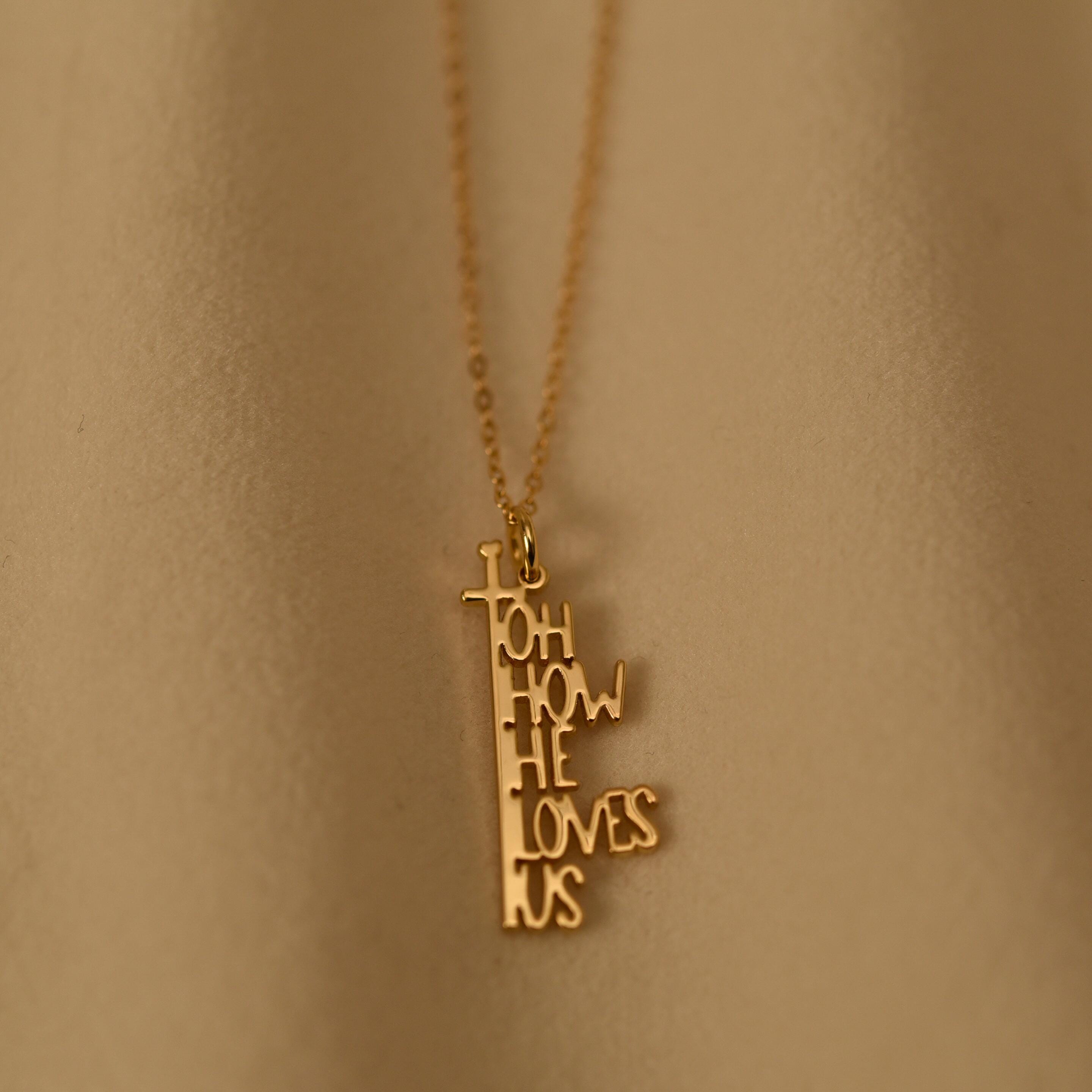 Oh How He Loves Pendant Necklace