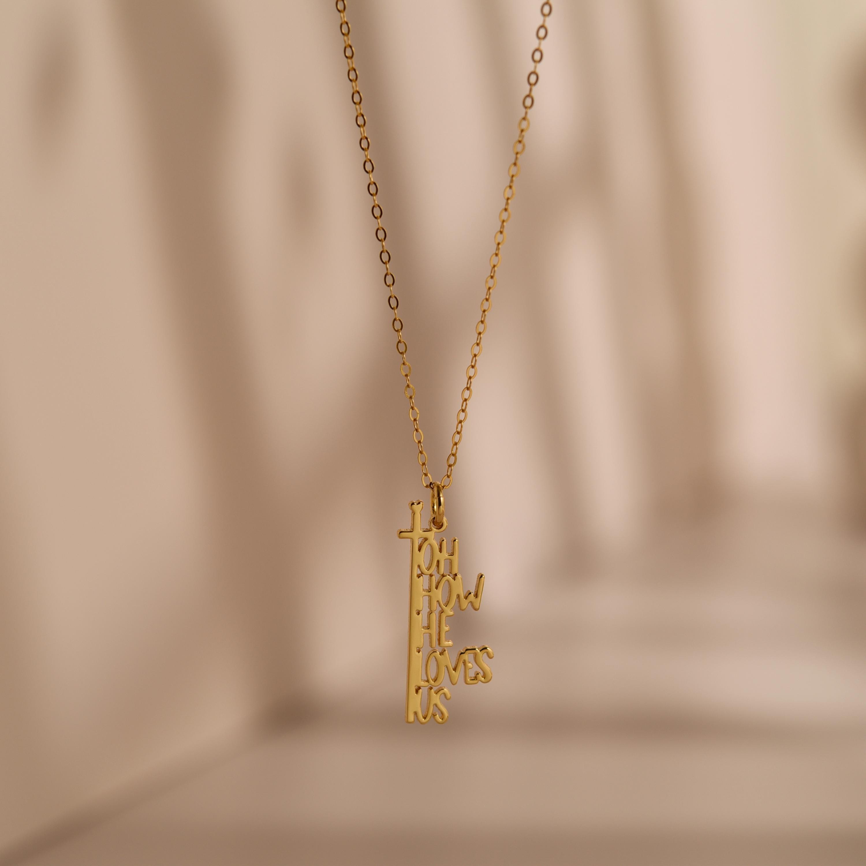 Oh How He Loves Pendant Necklace