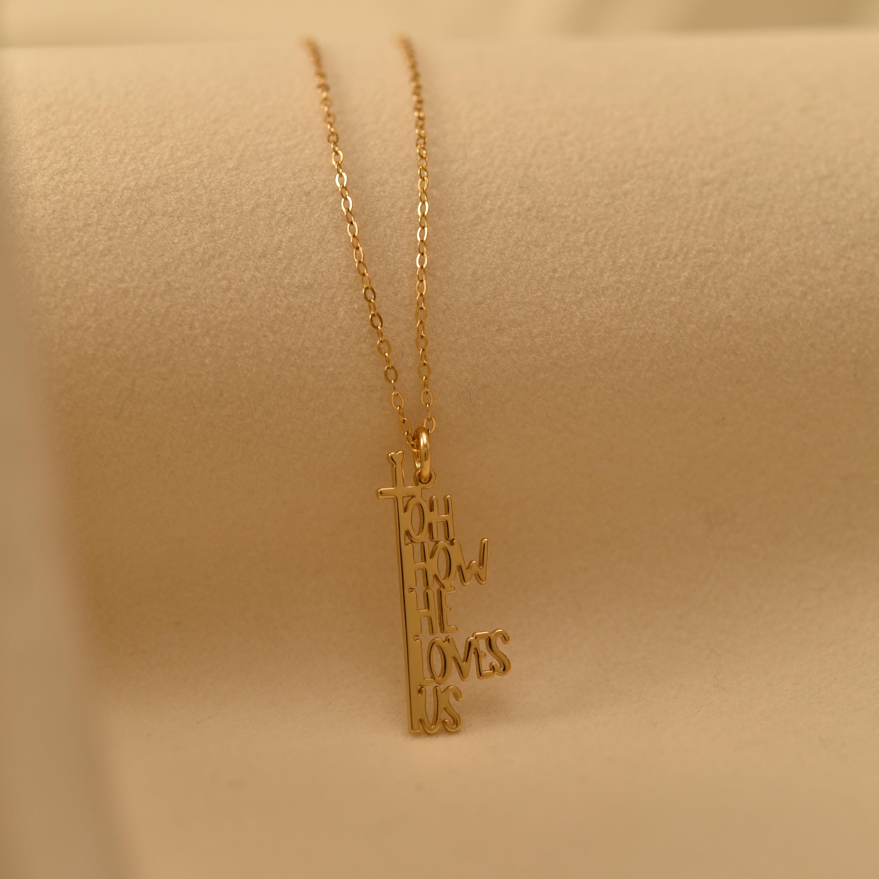 Oh How He Loves Pendant Necklace