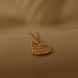 18K Gold Plated Colosseum Rome Necklace, Italian Landmark Pendant, Travel Lover Gift, Sterling Silver Base, GS0265