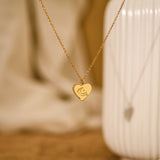 Personalized Pixel Crescent Moon Necklace